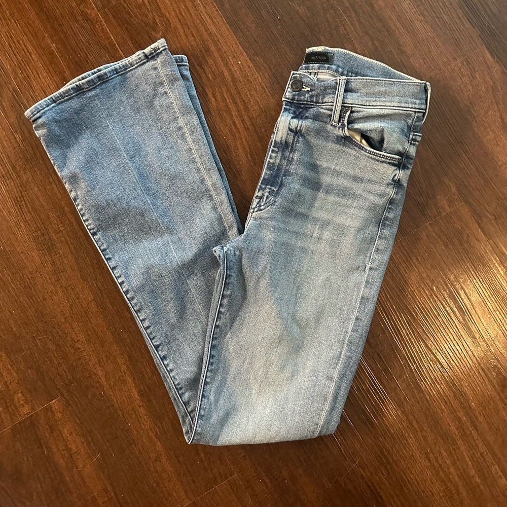 MOTHER Women's Boot Cut Jeans - Light Blue
